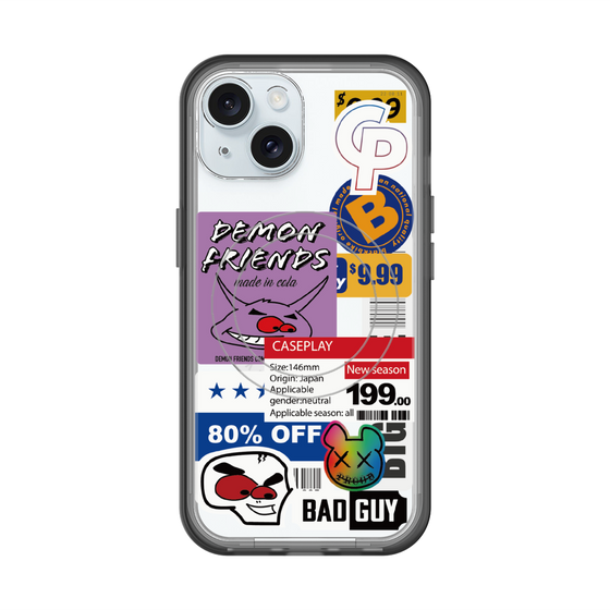 スリムプロテクションプレミアムケース with MagSafe［ Demon Friends Sticker .3 ］