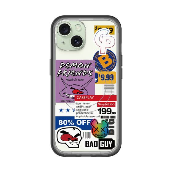 スリムプロテクションプレミアムケース with MagSafe［ Demon Friends Sticker .3 ］