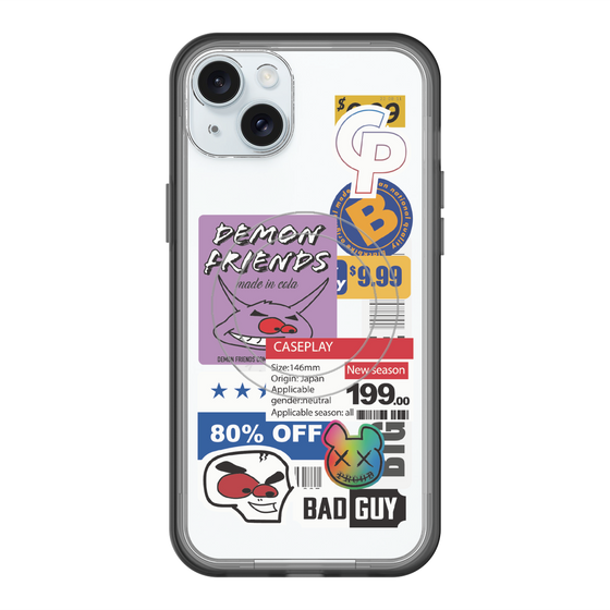 スリムプロテクションプレミアムケース with MagSafe［ Demon Friends Sticker .3 ］