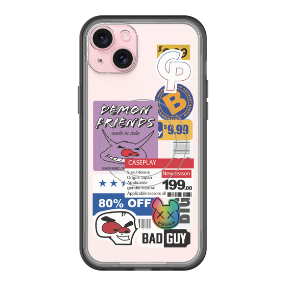 スリムプロテクションプレミアムケース with MagSafe［ Demon Friends Sticker .3 ］