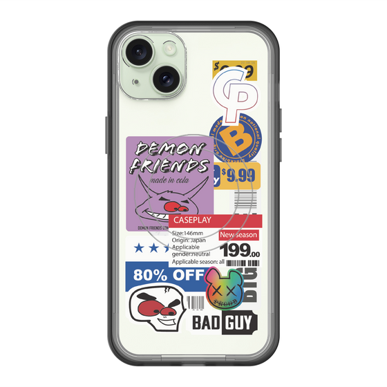 スリムプロテクションプレミアムケース with MagSafe［ Demon Friends Sticker .3 ］