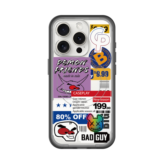 スリムプロテクションプレミアムケース with MagSafe［ Demon Friends Sticker .3 ］
