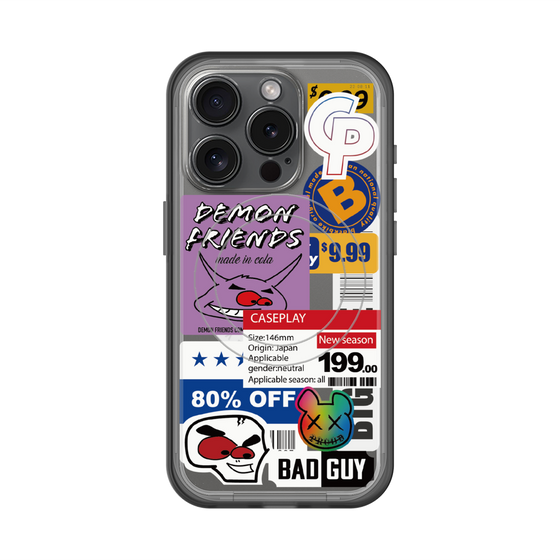 スリムプロテクションプレミアムケース with MagSafe［ Demon Friends Sticker .3 ］