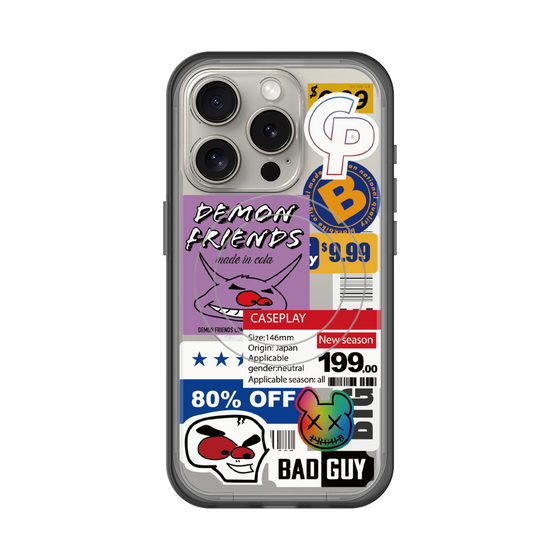 スリムプロテクションプレミアムケース with MagSafe［ Demon Friends Sticker .3 ］