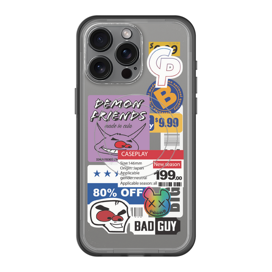 スリムプロテクションプレミアムケース with MagSafe［ Demon Friends Sticker .3 ］
