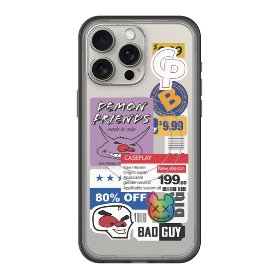 スリムプロテクションプレミアムケース with MagSafe［ Demon Friends Sticker .3 ］