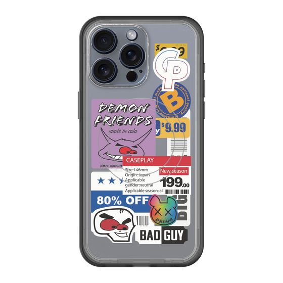 スリムプロテクションプレミアムケース with MagSafe［ Demon Friends Sticker .3 ］