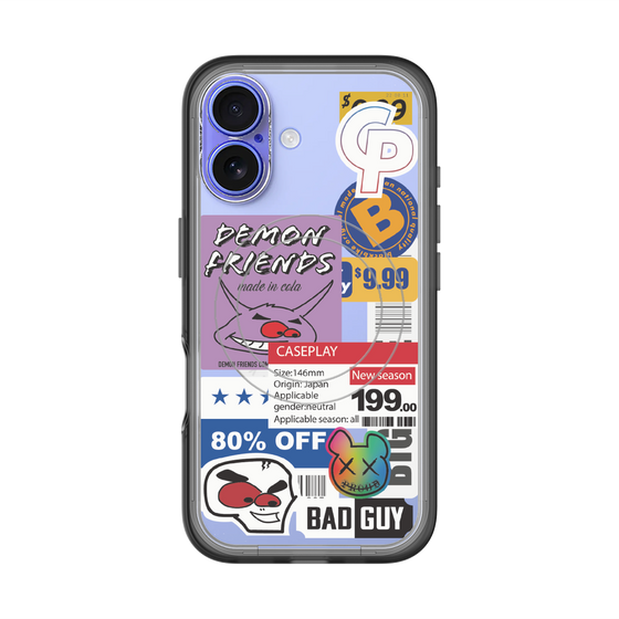 スリムプロテクションプレミアムケース with MagSafe［ Demon Friends Sticker .3 ］
