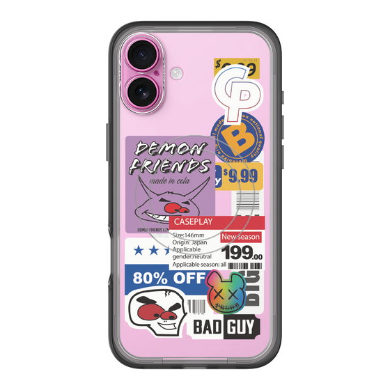 スリムプロテクションプレミアムケース with MagSafe［ Demon Friends Sticker .3 ］