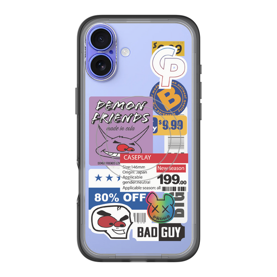 スリムプロテクションプレミアムケース with MagSafe［ Demon Friends Sticker .3 ］