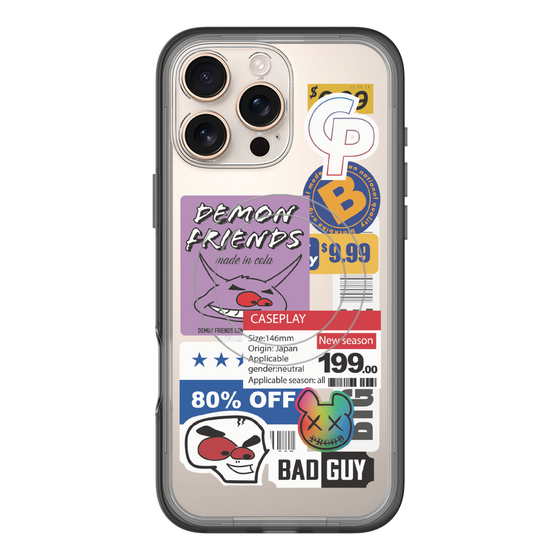 スリムプロテクションプレミアムケース with MagSafe［ Demon Friends Sticker .3 ］