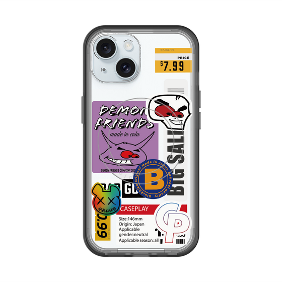 スリムプロテクションプレミアムケース with MagSafe［ Demon Friends Sticker .4 ］