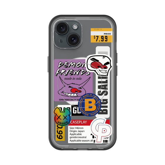 スリムプロテクションプレミアムケース with MagSafe［ Demon Friends Sticker .4 ］