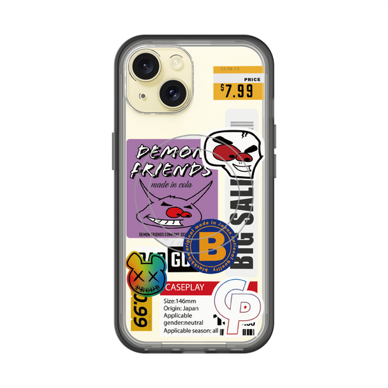 スリムプロテクションプレミアムケース with MagSafe［ Demon Friends Sticker .4 ］