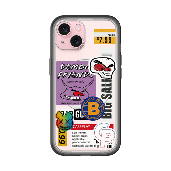 スリムプロテクションプレミアムケース with MagSafe［ Demon Friends Sticker .4 ］