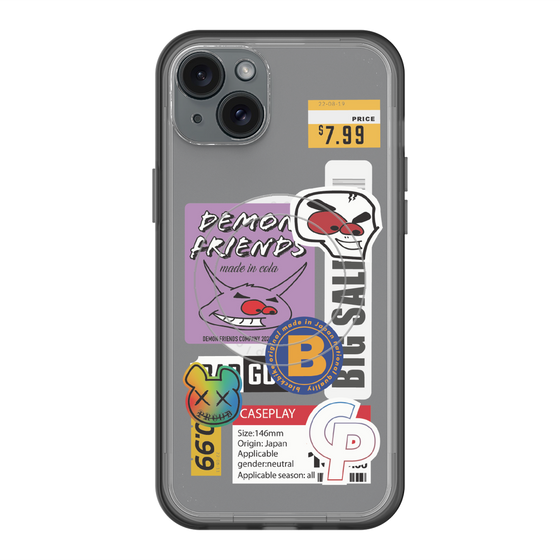 スリムプロテクションプレミアムケース with MagSafe［ Demon Friends Sticker .4 ］