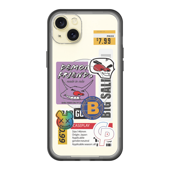 スリムプロテクションプレミアムケース with MagSafe［ Demon Friends Sticker .4 ］