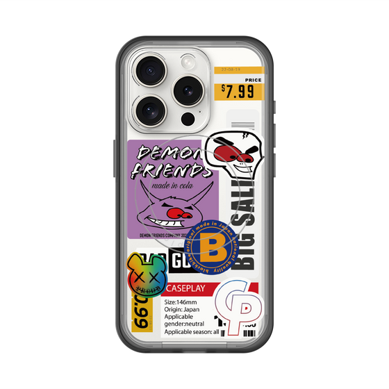 スリムプロテクションプレミアムケース with MagSafe［ Demon Friends Sticker .4 ］