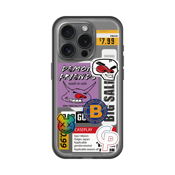 スリムプロテクションプレミアムケース with MagSafe［ Demon Friends Sticker .4 ］