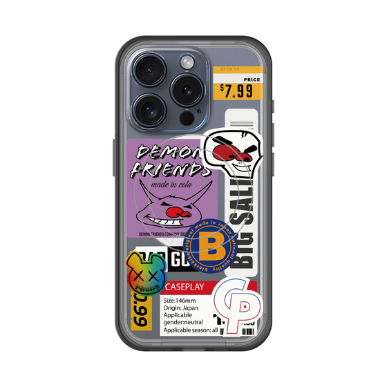 スリムプロテクションプレミアムケース with MagSafe［ Demon Friends Sticker .4 ］