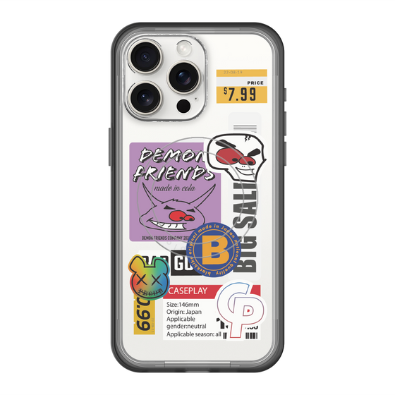 スリムプロテクションプレミアムケース with MagSafe［ Demon Friends Sticker .4 ］