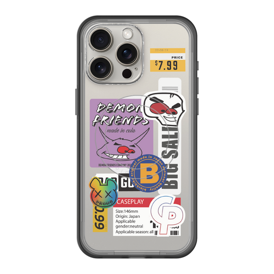 スリムプロテクションプレミアムケース with MagSafe［ Demon Friends Sticker .4 ］