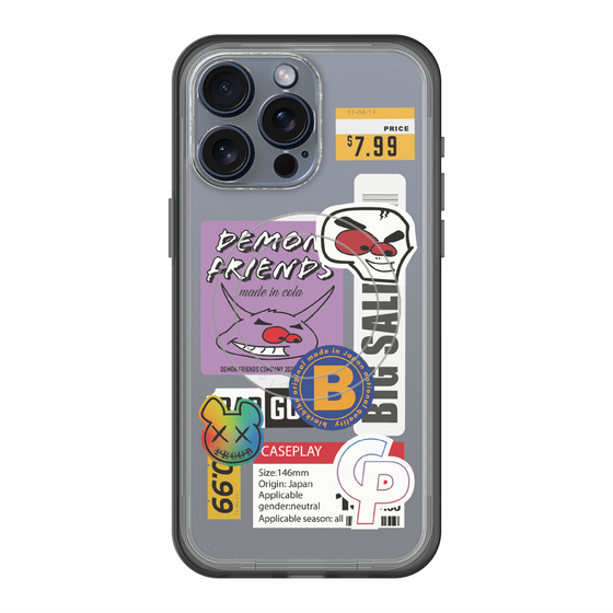 スリムプロテクションプレミアムケース with MagSafe［ Demon Friends Sticker .4 ］