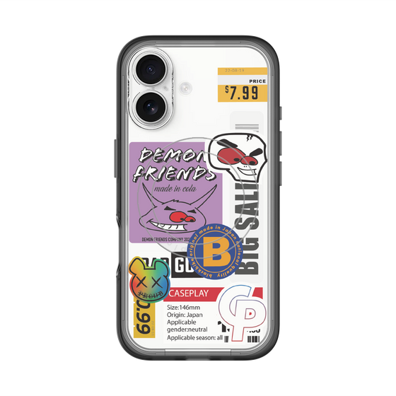 スリムプロテクションプレミアムケース with MagSafe［ Demon Friends Sticker .4 ］