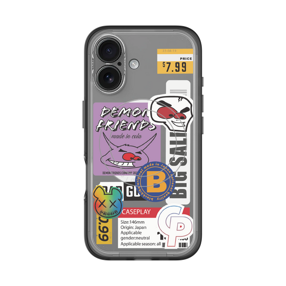 スリムプロテクションプレミアムケース with MagSafe［ Demon Friends Sticker .4 ］