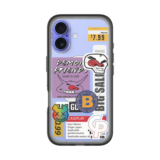 スリムプロテクションプレミアムケース with MagSafe［ Demon Friends Sticker .4 ］