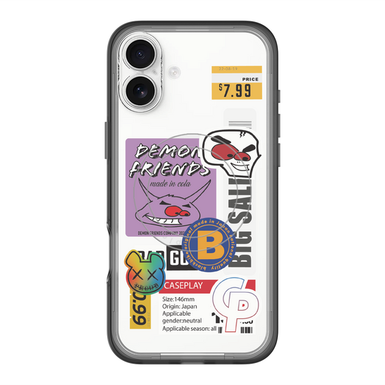 スリムプロテクションプレミアムケース with MagSafe［ Demon Friends Sticker .4 ］