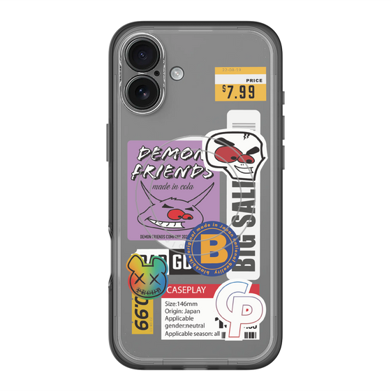 スリムプロテクションプレミアムケース with MagSafe［ Demon Friends Sticker .4 ］