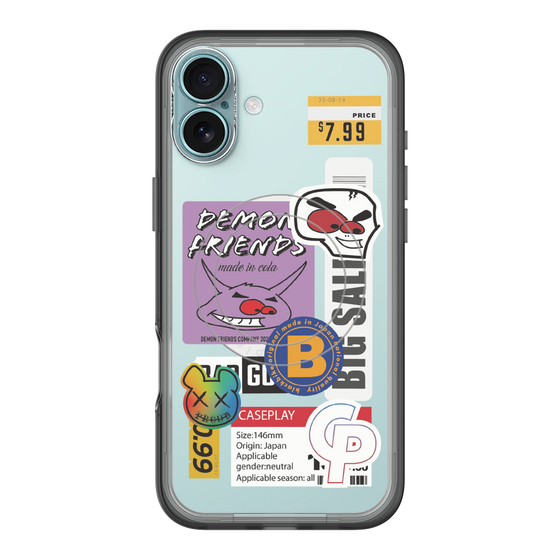 スリムプロテクションプレミアムケース with MagSafe［ Demon Friends Sticker .4 ］