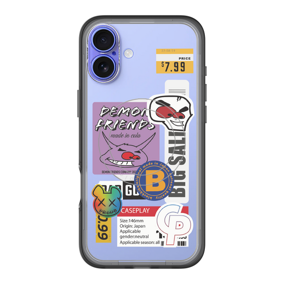 スリムプロテクションプレミアムケース with MagSafe［ Demon Friends Sticker .4 ］