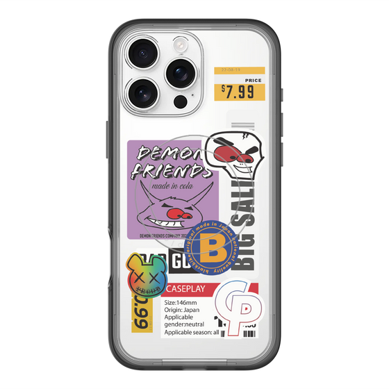 スリムプロテクションプレミアムケース with MagSafe［ Demon Friends Sticker .4 ］
