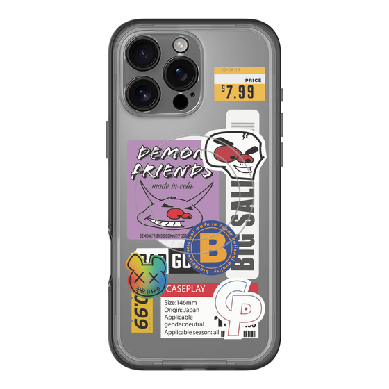 スリムプロテクションプレミアムケース with MagSafe［ Demon Friends Sticker .4 ］