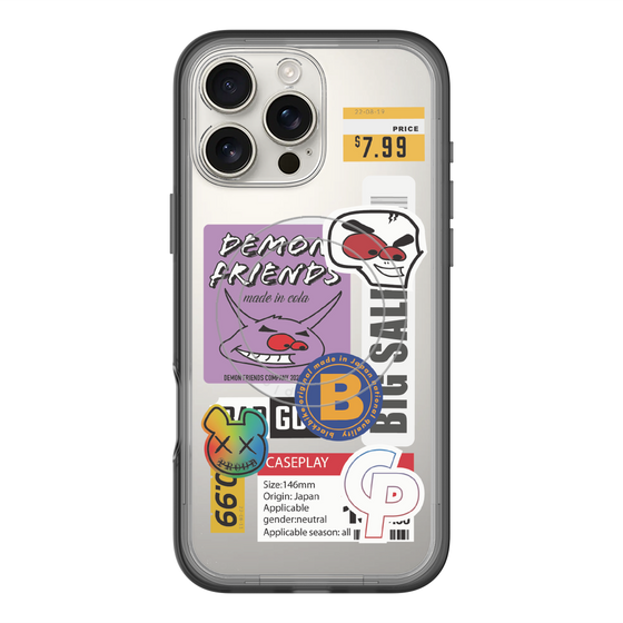 スリムプロテクションプレミアムケース with MagSafe［ Demon Friends Sticker .4 ］