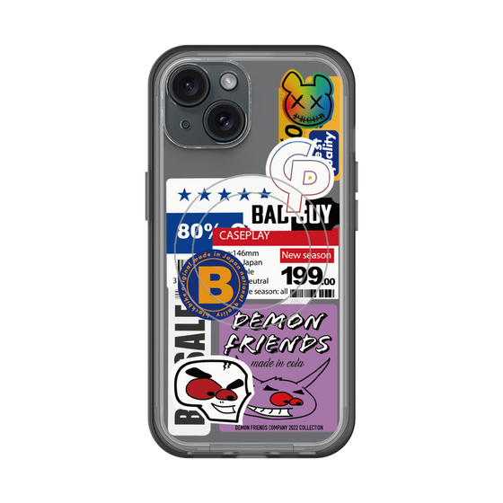 スリムプロテクションプレミアムケース with MagSafe［ Demon Friends Sticker .5 ］