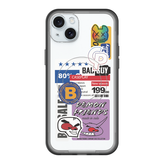 スリムプロテクションプレミアムケース with MagSafe［ Demon Friends Sticker .5 ］