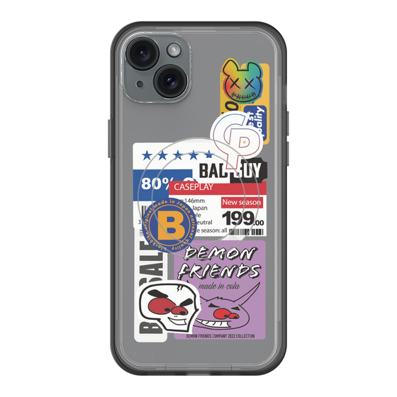 スリムプロテクションプレミアムケース with MagSafe［ Demon Friends Sticker .5 ］