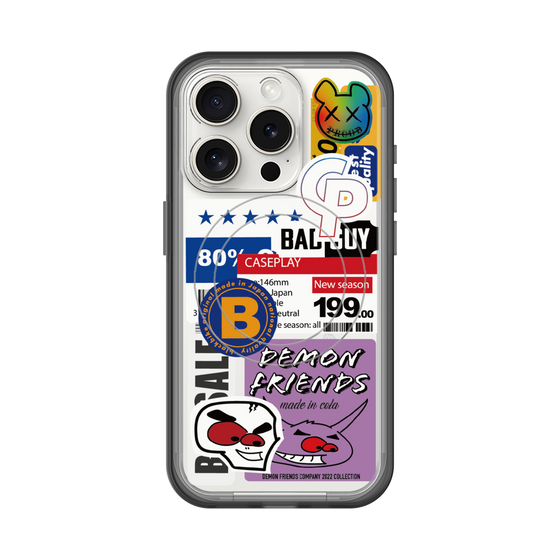 スリムプロテクションプレミアムケース with MagSafe［ Demon Friends Sticker .5 ］
