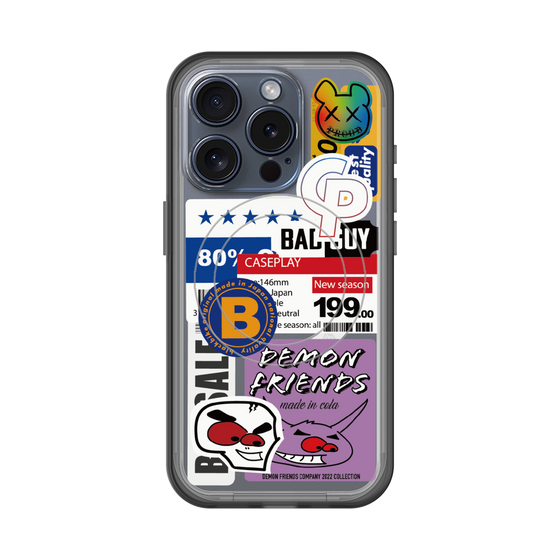 スリムプロテクションプレミアムケース with MagSafe［ Demon Friends Sticker .5 ］