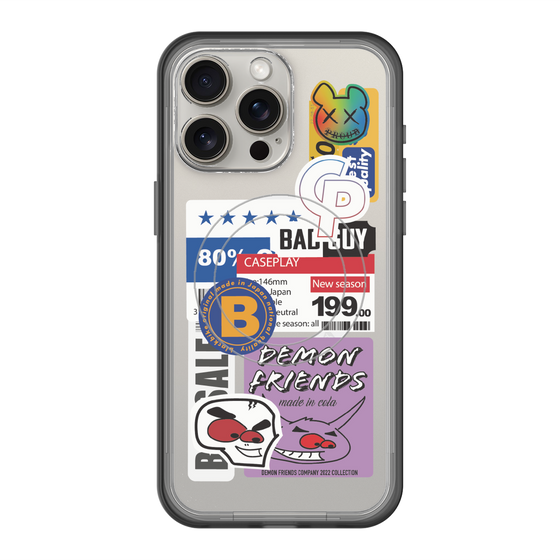 スリムプロテクションプレミアムケース with MagSafe［ Demon Friends Sticker .5 ］