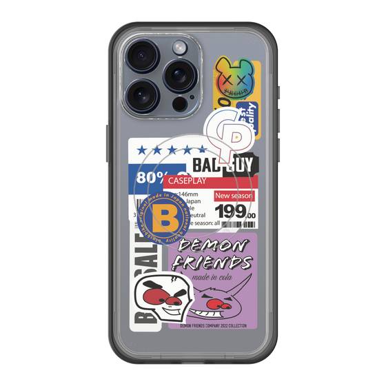 スリムプロテクションプレミアムケース with MagSafe［ Demon Friends Sticker .5 ］