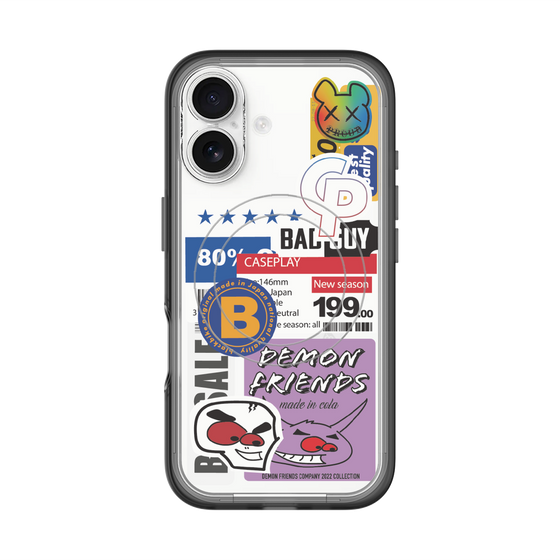 スリムプロテクションプレミアムケース with MagSafe［ Demon Friends Sticker .5 ］