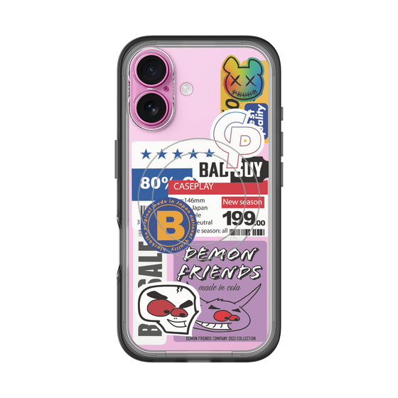 スリムプロテクションプレミアムケース with MagSafe［ Demon Friends Sticker .5 ］