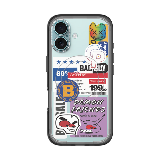 スリムプロテクションプレミアムケース with MagSafe［ Demon Friends Sticker .5 ］