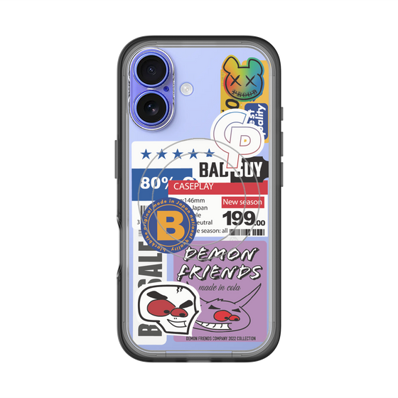 スリムプロテクションプレミアムケース with MagSafe［ Demon Friends Sticker .5 ］