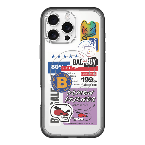 スリムプロテクションプレミアムケース with MagSafe［ Demon Friends Sticker .5 ］