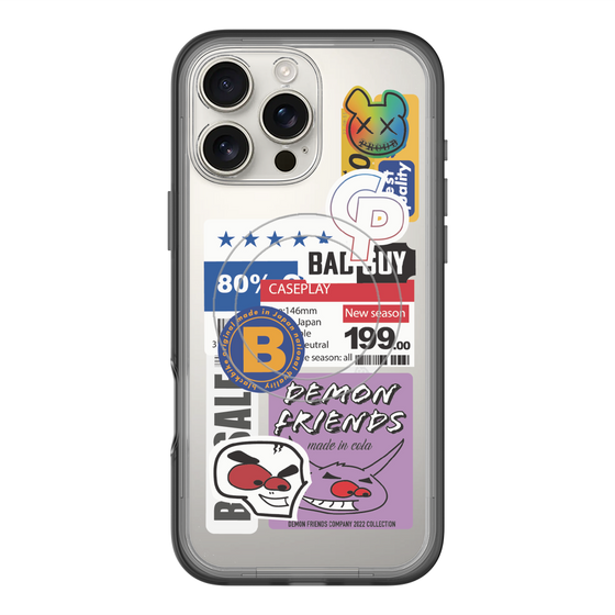 スリムプロテクションプレミアムケース with MagSafe［ Demon Friends Sticker .5 ］